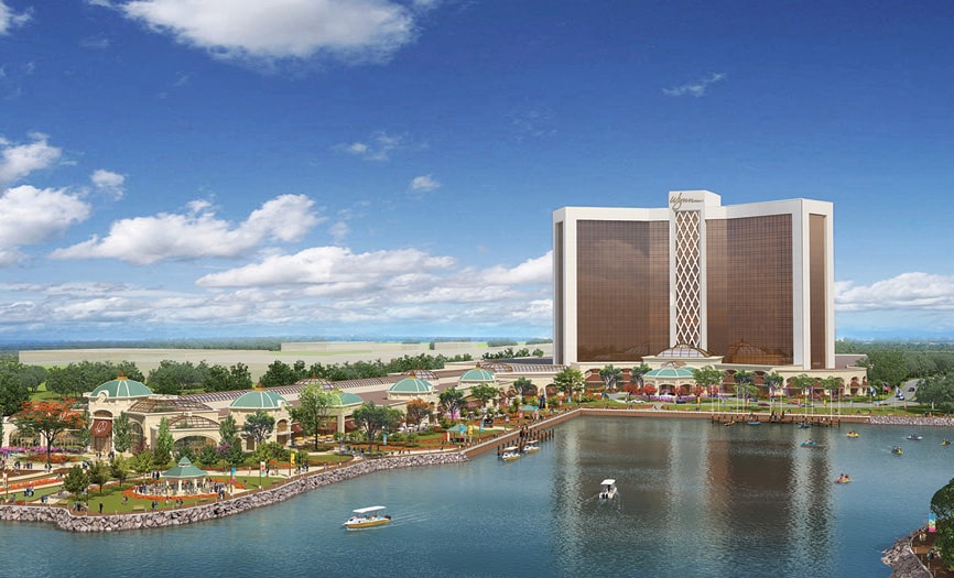 A new rendering of the proposed Wynn casino complex in Everett (Courtesy of Wynn Everett)