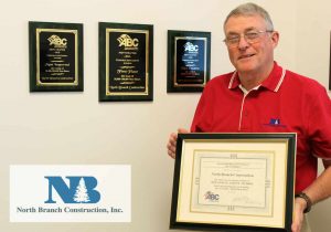 Safety Director Don Carter accepted North Branch Construction’s awards.