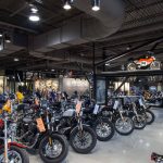 Harley Davidson motorcycles on display (Damianos Photograph)