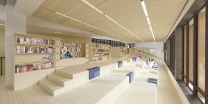 Rendering of Beaver Country Day School Bleacher/NADAA