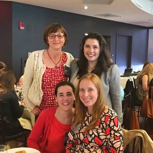 Acentech’s marketing team accepted the first place honor in the website category at the SMPS Boston Awards gala. Clockwise from left: Sandy Kane, Maylin Pavletic, Sarah McGillicuddy, and Viviane Benchaya