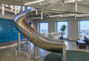 Stainless Steel Slide in Criteo Office