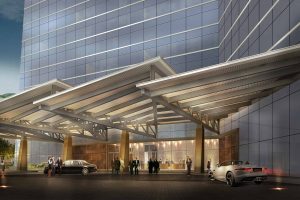 Earth Hotel Entry  ©KPF Associates