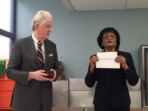 (l-r) Tom Bauer and Maria Carrasco