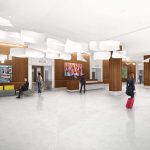 Rendering of the 100 Summer Street Lobby