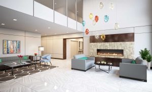 Lobby of The Boulevard/LDa Architecture & Interiors