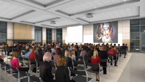 NVCC Multi Purpose Room//Rendering by Moser Pilon Nelson Architects