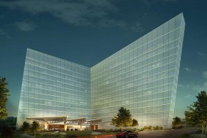 Overall View of Earth Hotel from Approach ©KPF Associates