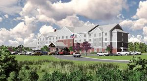 Rendering of Hilton Garden Inn in Lebanon, NH