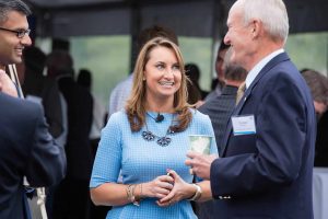 EMD Millipore’s Kate Cingolani, Business Partner for Operations/Communications with Town of Jaffrey, NH Chairman, Board of Selectman Don Macisaac © Mike Sears/RDK Engineers