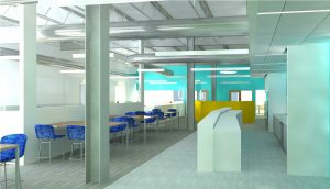 View Into Kitchen/LAB / Life. Science. Architecture, Inc