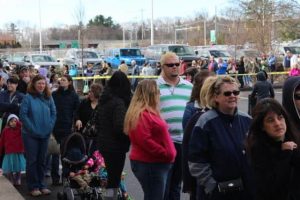 Whole Foods Shoppers Wait for Opening
