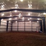 Interior of the new Pepper Hill Farm Indoor Riding Arena
