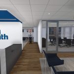 Rendering of CDM Smith’s global headquarters at 75 State Street in Boston.