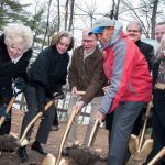 Governor Deval Patrick joins with state and local officials at the Walden Pond State Reservation new Visitor Center groundbreaking 