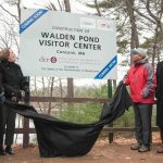 Walden Pond Visitor Center official signage